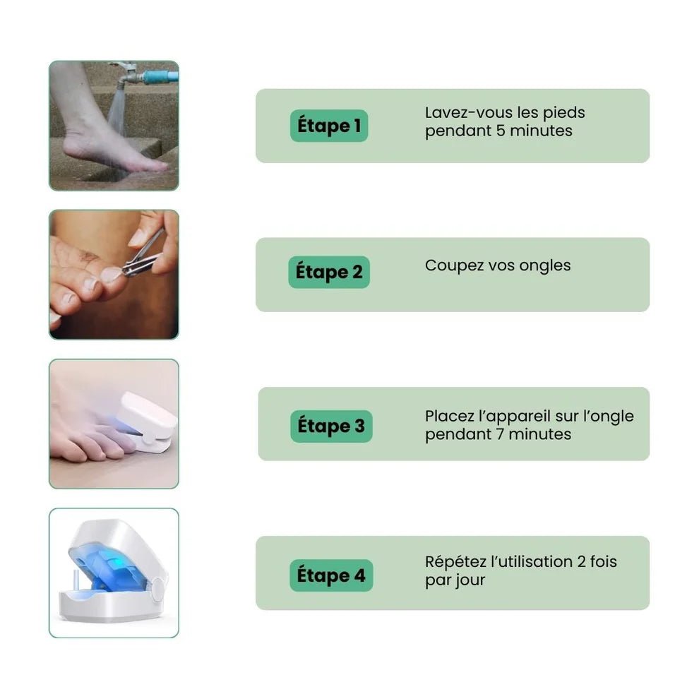 Laser UVC anti - champignons: mains et pieds - Welii