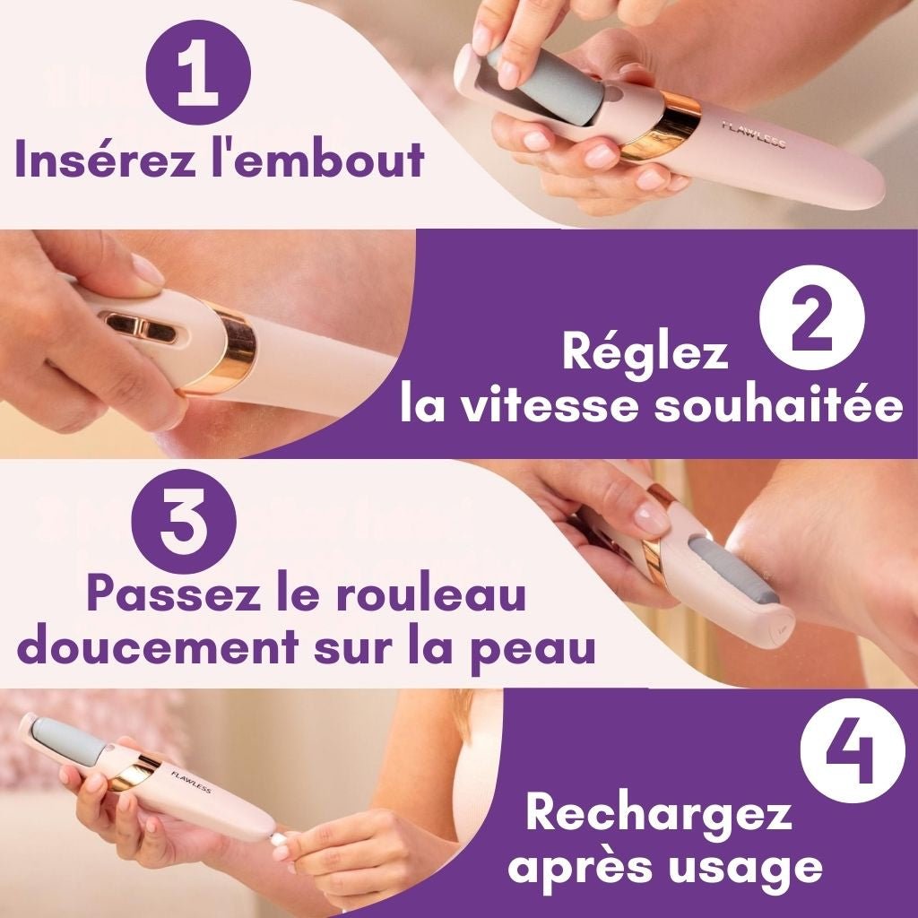 Pieds Parfaits : Achetez une Râpe Moderne Welii Anti - Callosités, on vous offre en plus 3 Cadeaux très efficaces - Welii