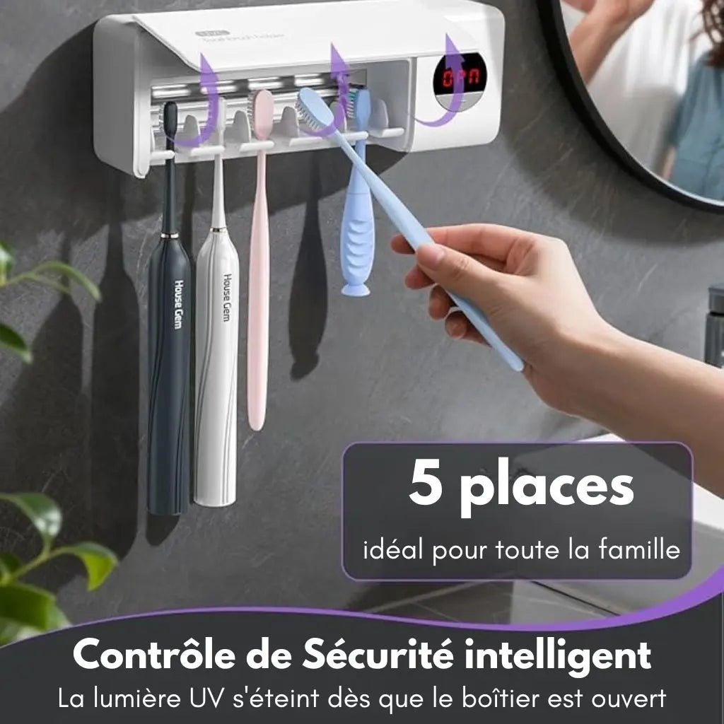 Porte - Brosse à dents Stérilisateur Lumière UV - Welii