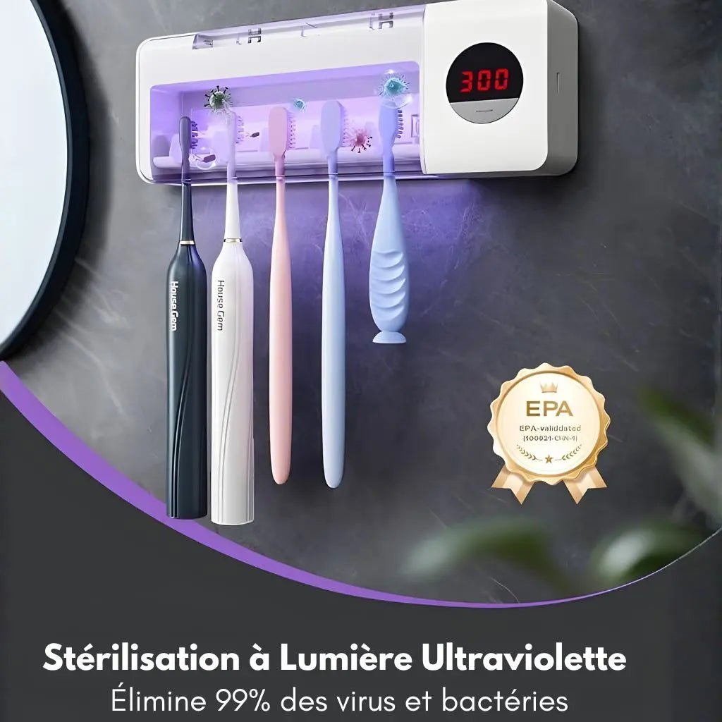 Porte - Brosse à dents Stérilisateur Lumière UV - Welii